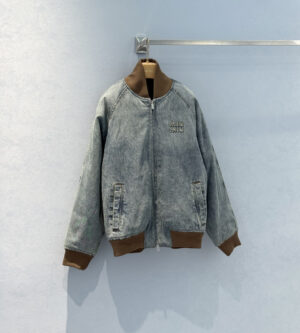 미우미우 데님 블루종 자켓 GWB295