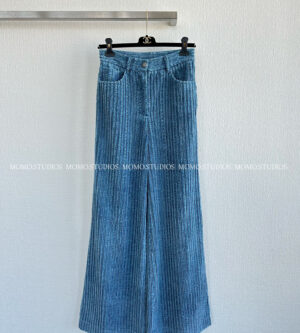 샤넬 코튼 벨벳 스트라스 팬츠 P80576