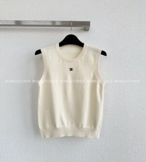 셀린느 울 조끼 니트 베스트 RX0I70100