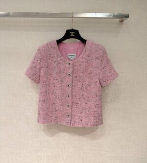 샤넬 반팔 탑 트위드 자켓 P80493