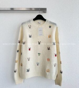 로에베 26SS 자수 울 니트 S359Y14KIH