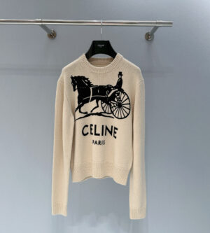 셀린느 캐시미어크 루넥 스웨터 남성 니트 RY0SV1261