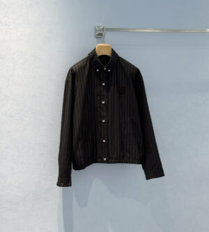 미우미우 핀스트라이프 블루종 자켓 ML1263