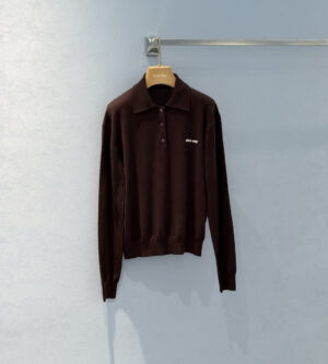 미우미우 울 니트 폴로 셔츠 MML934