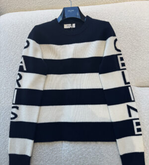 셀린느 울 캐시미어 크루넥 니트 RY0RL2I93