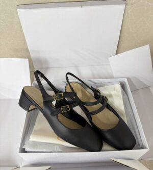 디올 쉐리 슬링백 펌프스 힐 구두 블랙 KDV473VSO