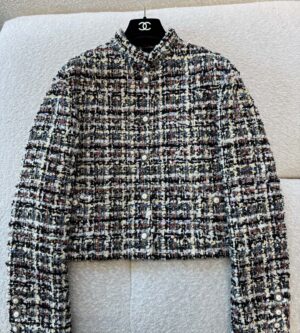 샤넬 25FW 멀티컬러 코튼 트위드 자켓 P80478