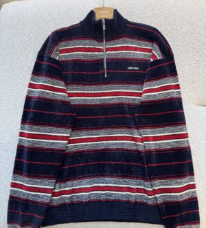 미우미우 셔닐 반집업 니트 MMR465