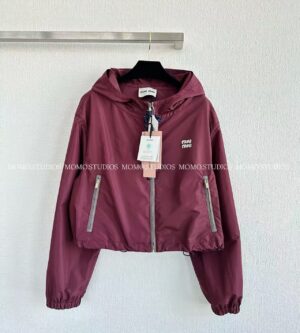 미우미우 테크니컬 패브릭 블루종 자켓 ML1054