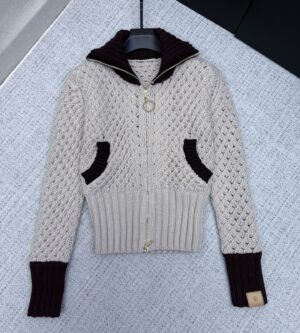 루이비통 컬러 블록 니트 자켓 가디건 1AJEYD