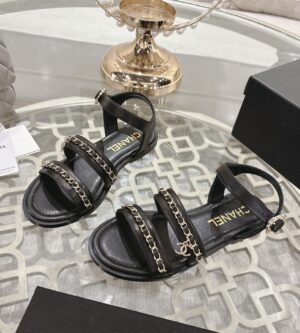 샤넬 체인 샌들 카프스킨 G46801