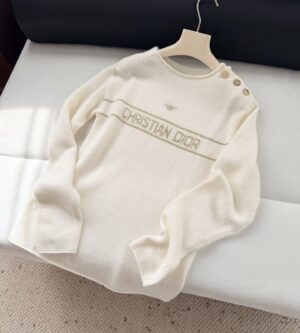 디올 니트 스웨터 에크루 골드 614S94B0549