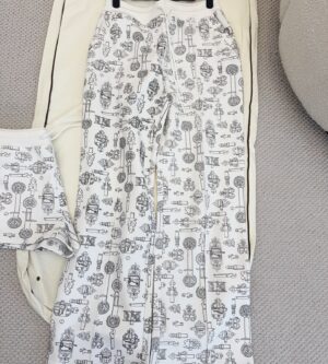 에르메스 Ferronnerie Remix 와이드 팬츠 H6E4419