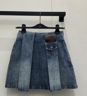로에베 데님 미니스커트 S359Y1EX28