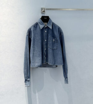 셀린느 데님 크롭 셔츠 RC0BC2N67