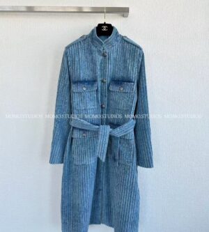 샤넬 CC 로고 멀티 포켓 코듀로이 트랜치 코트 25FW P80645