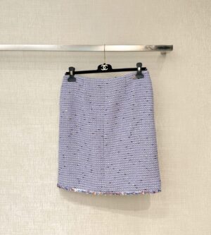 샤넬 26P 시퀸 코튼 트위드 스커트 P80845