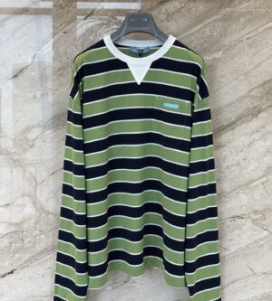 프라다 26SS 여성 스트라이프 긴팔 티셔츠 39604