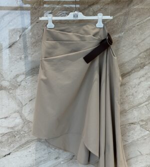 로에베 실크 코튼 벨트 스커트 S359Y08XAV