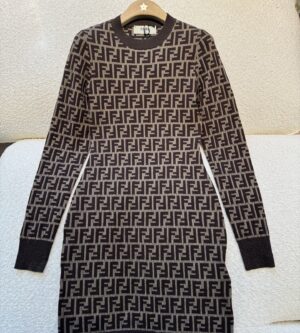 펜디 여성 FF 니트 원피스 FZDC83AS