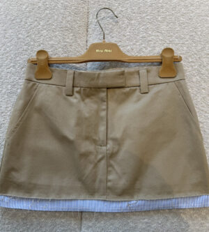 미우미우 치노 미니스커트 MG2383