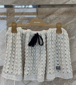 미우미우 코튼 니트 미니스커트 MMG588