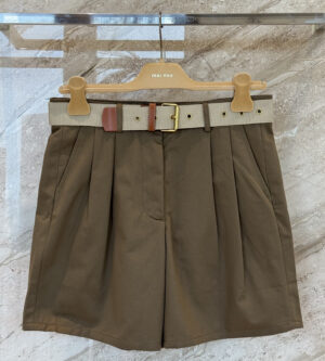 미우미우 올드 개버딘 버뮤다 반바지 MP1988