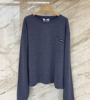 미우미우 자카드 저지 티셔츠 MJLA47