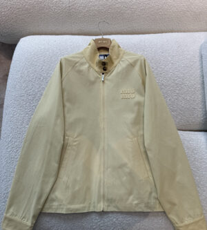 미우미우 포플린 블루종 자켓 ML1463