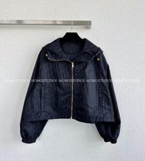 디올 오블리크 테크니컬 태피터 지퍼 크롭 자켓 627C24A2661