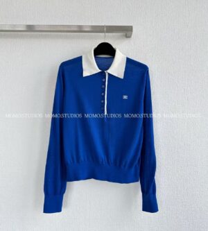 셀린느 파인 캐시미어 실크 폴로 니트 RX0FD0W27