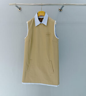 미우미우 치노 민소매 원피스 MF6229