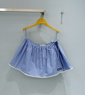 미우미우 깅엄 체크 미니스커트 MG2625