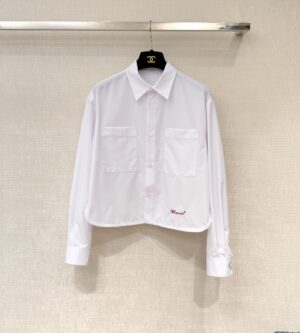 샤넬 26S 크롭 셔츠 체인 블라우스 P81641