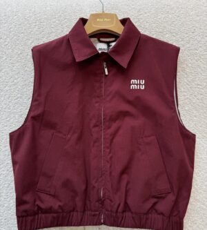 미우미우 포플린 베스트 조끼