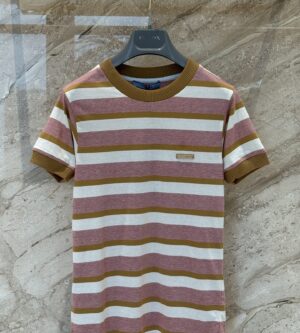 프라다 스트라이프 저지 반팔 티셔츠 39662