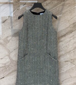 디올 스트레이트 원피스 하운즈투스 시퀸 621R19A1855