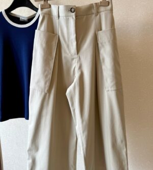 로에베 코튼 실크 크롭 트라우저 팬츠 S359Y04XHW