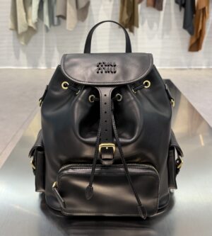 미우미우 레더 백팩 미디움 5BZ042