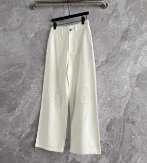 로에베 데님 팬츠 화이트 배기 진 S616Y11X40