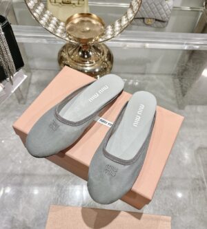 미우미우 26SS 메쉬 슬리퍼 5R595E