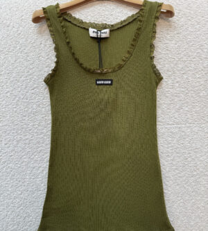 미우미우 후염 코튼 탱크탑 나시 티셔츠 MT2205