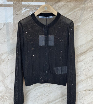 알렉산더왕 크리스탈 핫픽스 크롭 가디건 1KC3243037