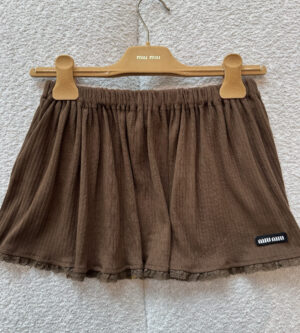 미우미우 후염 코튼 미니스커트 MG2654