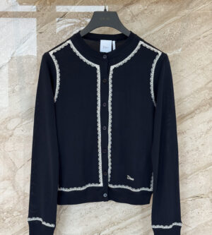 디올 가디건 에크루 레이스 핑크 624G34A6E80