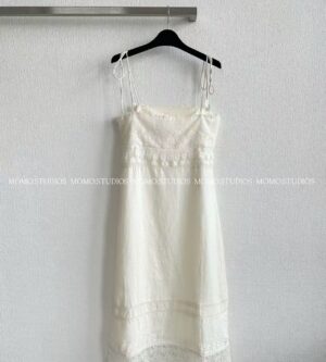 발렌티노 가라바니 레이스 트리밍 미디원피스 BVAJM59M4