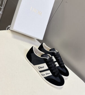 디올 리본 여성 스니커즈 운동화 스웨이드 KCK554TFS