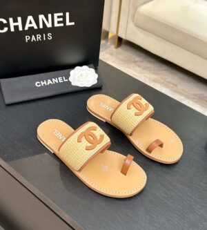 샤넬 26P 라피아 뮬 샌들 쪼리 슬리퍼 CC로고 G47069