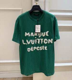 루이비통  엠브로이더드 자수 남성 반팔 티셔츠 1AIKD4