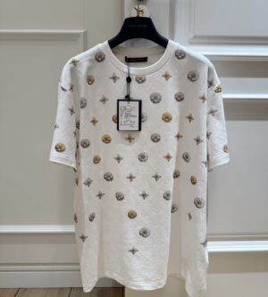 루이비통 오버프린티드 모노그램 자카드 티셔츠 1AJRAG